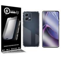 Capa anti impacto transparente + Película De Hydrogel Fosca Para Moto G84 XT2347 6.55 - Cell In Power25 Capa anti impacto transparente + Película De Hydrogel Fosca Para Moto G84 XT2347 6.55 - Cell In Power25