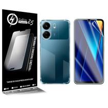 Capa anti impacto transparente + Película De Hydrogel Fosca Para Xiaomi Poco C65 Tela 6.74 - Cell In Power25