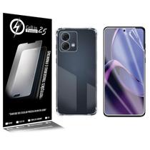 Capa anti impacto transparente + Película De Hydrogel HD Para Moto G84 XT2347 6.55 - Cell In Power25