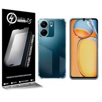 Capa anti impacto transparente + Película De Hydrogel HD Para Redmi 13C 6.74 - Cell In Power25