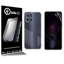 Capa anti impacto transparente + Película De Hydrogel Privacidade Para Moto G54 XT2343 6.5 - Cell In Power25 Capa anti impacto transparente + Película De Hydrogel Privacidade Para Moto G54 XT2343 6.5 - Cell In Power25