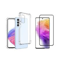 Capa Anti Impacto Transparente + Pelicula de Vidro 3D para Samsung Galaxy A73 5G - JV ACESSORIOS