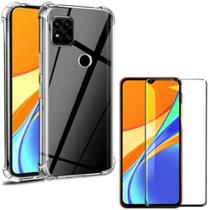 Capa Anti Impacto Xiaomi Redmi 9C + Película Vidro 3D Capa Anti Impacto Xiaomi Redmi 9C + Película Vidro 3D