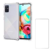 Capa Anti Impactos Galaxy A51 + Película Vidro 5d + Kit Aplicação