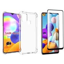 Capa Anti Impactos para Samsung Galaxy A21S + Película 3D de Vidro Capa Anti Impactos para Samsung Galaxy A21S + Película 3D de Vidro