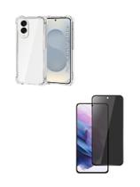 Capa Anti Impactos + Película Fosca Privacidade Para Samsung Galaxy S25 EDGE - LXL Capa Anti Impactos + Película Fosca Privacidade Para Samsung Galaxy S25 EDGE - LXL
