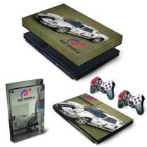 Capa Anti Poeira e Skin Compatível PS2 Slim - Gran Turismo 4