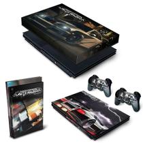 Capa Anti Poeira e Skin Compatível PS2 Slim - Need for Speed: Most Wanted