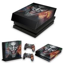 Capa Anti Poeira e Skin Compatível PS4 Fat - Coringa Joker