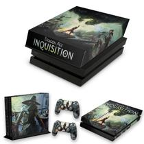 Capa Anti Poeira e Skin Compatível PS4 Fat - Dragon Age Inquisition