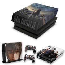 Capa Anti Poeira e Skin Compatível PS4 Fat - Final Fantasy Xv B