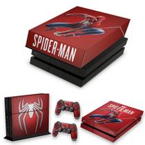 Capa Anti Poeira e Skin Compatível PS4 Fat - Homem Aranha Spider-Man