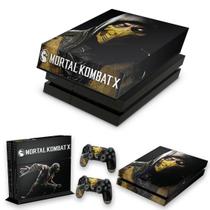 Capa Anti Poeira e Skin Compatível PS4 Fat - Mortal Kombat X
