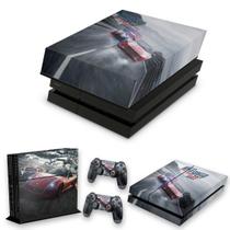 Capa Anti Poeira e Skin Compatível PS4 Fat - Need For Speed Rivals