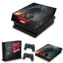 Capa Anti Poeira e Skin Compatível PS4 Fat - Sexta-Feira 13