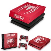 Capa Anti Poeira e Skin Compatível PS4 Fat - Spider-Man Bundle