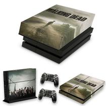 Capa Anti Poeira e Skin Compatível PS4 Fat - The Walking Dead