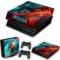 Capa Anti Poeira e Skin Compatível PS4 Pro - Battlefield 2042