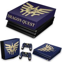 Capa Anti Poeira e Skin Compatível PS4 Pro - Dragon Quest Bundle