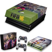 Capa Anti Poeira e Skin Compatível PS4 Pro - Fifa 16