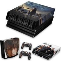 Capa Anti Poeira e Skin Compatível PS4 Pro - Final Fantasy Xv B