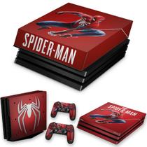 Capa Anti Poeira e Skin Compatível PS4 Pro - Homem Aranha Spider-Man