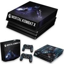 Capa Anti Poeira e Skin Compatível PS4 Pro - Mortal Kombat X - Sub Zero