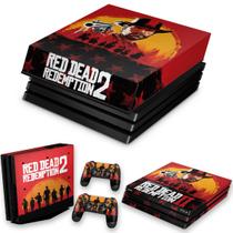 Capa Anti Poeira e Skin Compatível PS4 Pro - Red Dead Redemption 2