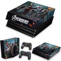 Capa Anti Poeira e Skin Compatível PS4 Pro - The Avengers - Os Vingadores