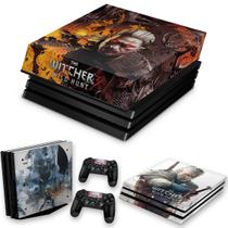 Capa Anti Poeira e Skin Compatível PS4 Pro - The Witcher B