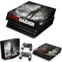 Capa Anti Poeira e Skin Compatível PS4 Pro - Tomb Raider