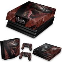 Capa Anti Poeira e Skin Compatível PS4 Pro - Venom Tempo de Carnificina