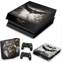 Capa Anti Poeira e Skin Compatível PS4 Slim - Batman Arkham Knight