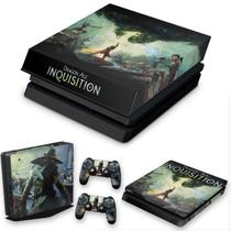 Capa Anti Poeira e Skin Compatível PS4 Slim - Dragon Age Inquisition