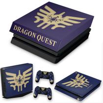 Capa Anti Poeira e Skin Compatível PS4 Slim - Dragon Quest Bundle