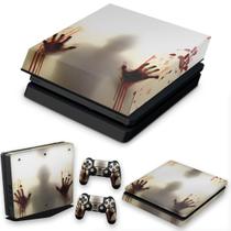 Capa Anti Poeira e Skin Compatível PS4 Slim - Fear The Walking Dead