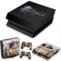 Capa Anti Poeira e Skin Compatível PS4 Slim - Final Fantasy Xv A