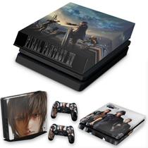 Capa Anti Poeira e Skin Compatível PS4 Slim - Final Fantasy Xv B