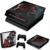 Capa Anti Poeira e Skin Compatível PS4 Slim - Metal Gear Solid 5 The Phantom Pain