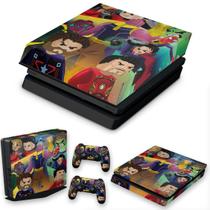 Capa Anti Poeira e Skin Compatível PS4 Slim - Modelo 272