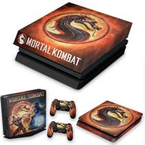 Capa Anti Poeira e Skin Compatível PS4 Slim - Mortal Kombat