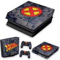 Capa Anti Poeira e Skin Compatível PS4 Slim - X-Men Comics