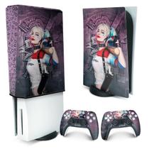 Capa Anti Poeira e Skin Compatível PS5 - Arlequina Harley Quinn