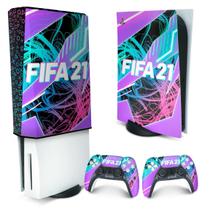 Capa Anti Poeira e Skin Compatível PS5 - FIFA 21 - Pop Arte Skins