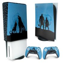 Capa Anti Poeira e Skin Compatível PS5 - God of War Ragnarok Edition