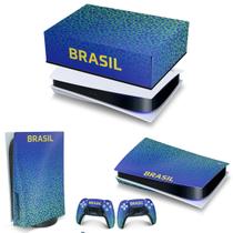 Capa Anti Poeira e Skin Compatível PS5 Horizontal - Brasil - Pop Arte Skins