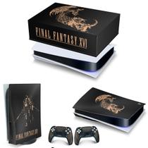 Capa Anti Poeira e Skin Compatível PS5 Horizontal - Final Fantasy XVI Edition - Pop Arte Skins