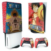 Capa Anti Poeira e Skin Compatível PS5 - One Piece