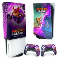 Capa Anti Poeira e Skin Compatível PS5 - Ratchet & Clank Rift Apart