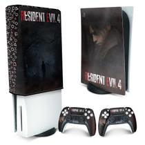 Capa Anti Poeira e Skin Compatível PS5 - Resident Evil 4 Remake